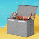 Keezi Large Toy Box Chest Storage with Flip-Top Lid Foldable Organizer Bins Grey-7