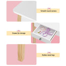 Keezi Kids Dressing Table Chair Set Wooden Leg Vanity Makeup Drawer Mirror-8