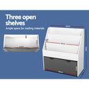 Keezi 3 Tiers Kids Bookshelf Magazine Rack Children Bookcase Organiser Storage-5