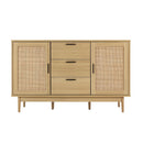 Artiss Rattan Buffet Sideboard - BRIONY Oak-4