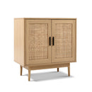 Artiss Rattan Buffet Sideboard 2 Doors - BRIONY Oak-5