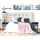 Artiss Bedside Table 2 Drawers - BONDS White-9