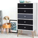 Artiss 5 Chest of Drawers - BONDS White-1
