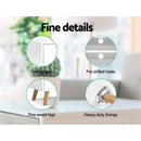 Artiss TV Cabinet Entertainment Unit Stand Wooden Scandinavian 120cm White-8