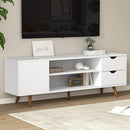 Artiss TV Cabinet Entertainment Unit Stand Wooden Scandinavian 120cm White-1