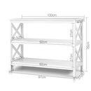 Artiss Console Table 3-tier White Polly-4