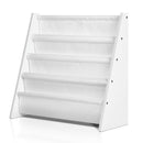 Keezi 4 Tiers Kids Bookshelf Magazine Shelf Children Bookcase Rack Organiser-3