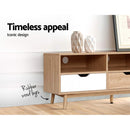 Artiss TV Cabinet Entertainment Unit Stand Wooden Storage 140cm Scandinavian-6