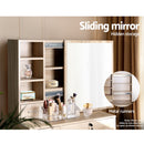 Artiss Dressing Table Stool Set Sliding Mirror Oak Diane-6