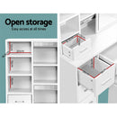 Artiss Dressing Table Stool Set Sliding Mirror White Diane-8