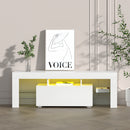 Artiss Entertainment Unit TV Cabinet LED 130cm White Elo-1