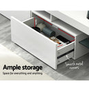 Artiss Entertainment Unit TV Cabinet LED 189cm White Elo-8