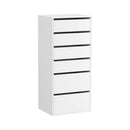 Artiss 6 Chest of Drawers Dresser Tallboy White-1
