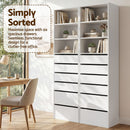 Artiss 2x Chest of 6 Drawers Tallboy Cabinet Adjustable Shelf White-7