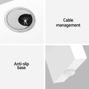 Artiss Computer Desk Shelf L-Shape White 136CM-6