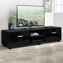 Artiss Entertainment Unit TV Cabinet 140cm Black Jim-1
