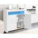 Artiss Buffet Sideboard LED - ARNO White-7