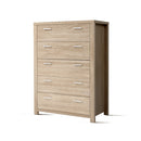 Artiss 5 Chest of Drawers - MAXI Pine-3