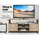 Artiss TV Cabinet Entertainment Unit 140cm Oak Ken-5