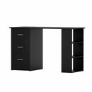Artiss Computer Desk Drawer Shelf Cabinet Black 120CM-1