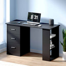 Artiss Computer Desk Drawer Shelf Cabinet Black 120CM-7