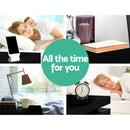 Artiss Bedside Table LED 3 Drawers - COLEY Black-7