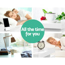 Artiss Bedside Table LED 3 Drawers - COLEY White-6