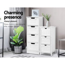 Artiss 4 Chest of Drawers - LEESA White-7