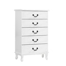 Artiss 5 Chest of Drawers - KUBI White-3