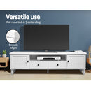 Artiss TV Cabinet Entertainment Unit 160cm White Kubi-6