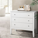 Artiss 3 Chest of Drawers - BRITTANY White-1