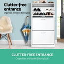 Artiss Shoe Rack Cabinet 36 Pairs Adjustable Shelves Ivy-5