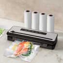 Devanti Food Vacuum Sealer Machine Sealing Cutter 5 Modes Storage Bags 4 Rolls-4