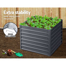 Green Fingers 2x Garden Bed 100x100x77cm Planter Box Raised Container Galvanised-4