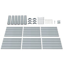 Green Fingers 2x Garden Bed 130x130x46cm Planter Box Raised Container Galvanised-7