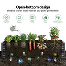 Green Fingers 2-in-1 Raised Garden Bed Kit, 320cm/160cm| 77cm Extra Deep Ergonomic Planter Box | Protect Your Back | Galvanised Steel Vegetable Flower Pot for Outdoor Garden | Includes Gloves & Pegs-6