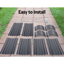 Green Fingers Garden Bed 240X80X42cm Oval Planter Box Raised Container Galvanised-6