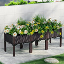 Green Fingers Garden Bed 120x40x36cm PP Planter Box Raised Container Growing Herb-7