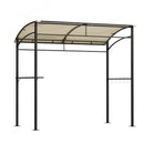 Instahut Gazebo Outdoor BBQ Grill Patio Garden Marquee Shade Shelter Shelf Hooks Beige-1