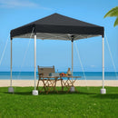 Instahut Gazebo 2x2m Outdoor Patio Garden Marquee Shade w/ Base Pods Black-7