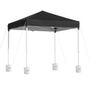 Instahut Gazebo 2x2m Outdoor Patio Garden Marquee Shade w/ Base Pods Black-1