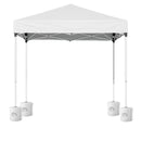 Instahut Gazebo 2x2m Outdoor Patio Garden Marquee Shade w/ Base Pods White-3
