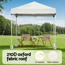 Instahut Gazebo 2x2m Outdoor Patio Garden Marquee Shade w/ Base Pods White-4