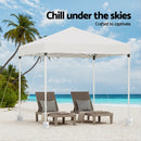 Instahut Gazebo 2x2m Outdoor Patio Garden Marquee Shade w/ Base Pods White-5