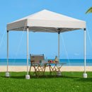 Instahut Gazebo 2x2m Outdoor Patio Garden Marquee Shade w/ Base Pods White-7