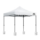 Instahut Gazebo Pop Up 3x3m w/Base Podx4 Marquee Folding Outdoor Wedding Camping Tent Shade Canopy White-2
