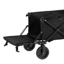 Gardeon Garden Cart with Opening Rear Black-5