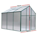 Green Fingers Greenhouse 1.9x1.9x1.83M Aluminium Polycarbonate Green House Garden Shed-2