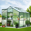 Green Fingers Greenhouse 1.9x1.9x1.83M Aluminium Polycarbonate Green House Garden Shed-8