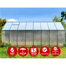 Green Fingers Greenhouse 5.1x2.44x2.1M Aluminium Polycarbonate Green House Garden Shed-4